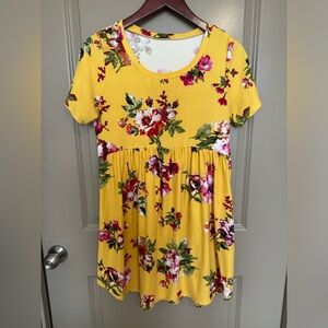 Floral knit dress from local boutique